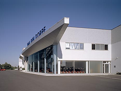 Moderno halfopen aluminium poort - Elox International